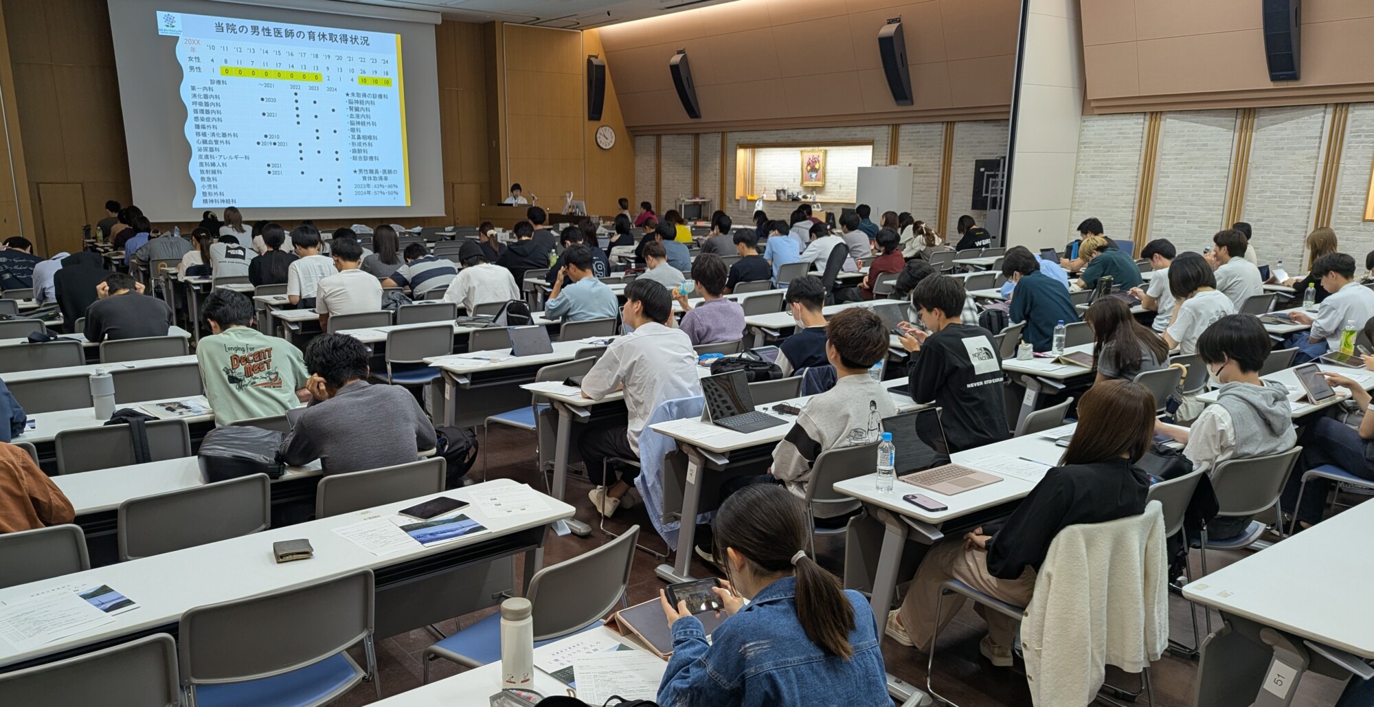 長崎大学医学部3年生「医と社会」授業で、学生キャリア講習会を行い